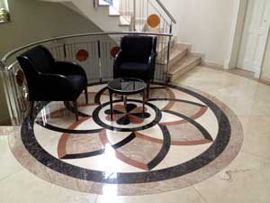 Bodenornament Crema Marfil, Stonewood, Ivory Fantasy, Tan brown