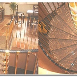 Elegante Spindeltreppe