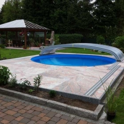 Pooleinfassung Imperial Rosé  in großen Formaten